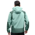 thumbnail image 3 of WTOBBY Men's Waterproof Sun Protection Jacket, UPF 50+ Outdoor Sports Windbreaker with Hood, Quick-Dry Hiking Commuter Coat,Light Green XL, 3 of 5