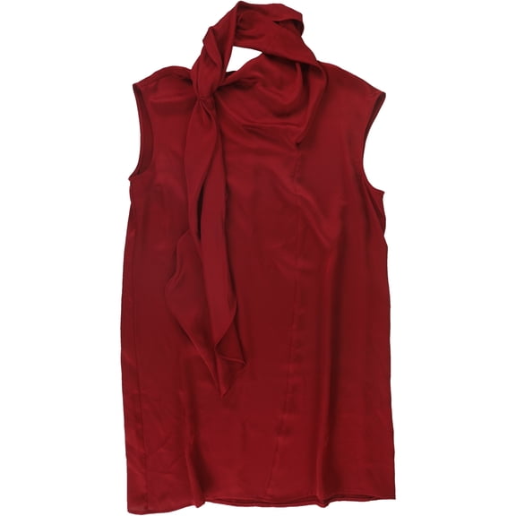 Alfani Women's Solid Tunic Blouse Red  Size X-Large