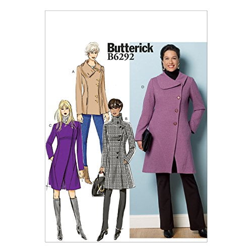 Butterick Patterns B6292 Misses' Coat, F5 (16-18-20-22-24) - Walmart.com