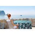 thumbnail image 2 of Vargottam Indoor/OutdoorRoundTablecloth 58 InchRoundTablecloth Waterproof PatioTableCloths- Spring/SummerTableCovers for Backyard CircularTable/BBQs/Picnic -Teal Green, 2 of 8