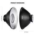 thumbnail image 2 of Reflector Beauty Dish NEEWER de 12/30 cm con soporte Bowens de metal, 2 of 7
