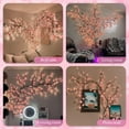 thumbnail image 3 of DIY cherry magic willow lamp, 5.25FT 72 LED pink cherry tree branch lamp for wall decoration, remote timer, 8 lighting modes, cherry lamp bedroom door Christmas decoration, 3 of 6