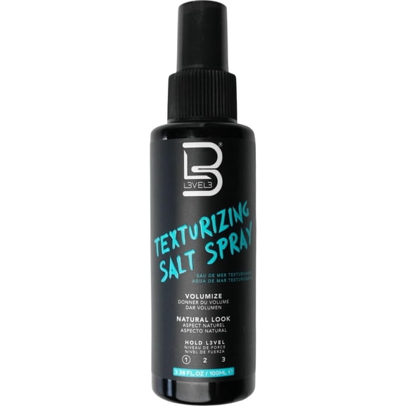 L3 Level 3 Sea Salt Texturizing Spray - Creates Beachy Waves and Texture - Casual Hair Finish