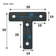 thumbnail image 6 of JANGSLNG 10Pcs Corner Braces Waterproof High Strength Multipurpose T/L Shaped Flat Joint Angle Brackets for Closet Cabinet Windows, 6 of 8
