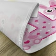 thumbnail image 5 of Ambesonne Party Place Mats Set of 4, Girls Birthday Bunnies, Standard Size, Hot Pink and Lilac, 5 of 6
