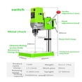 thumbnail image 5 of Mini Perceuse Électrique 710W pour Banc, Machine de Perçage en Métal, Perceuse à Charnière 1-13mm, Longue Durée, 5 of 5