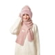 thumbnail image 4 of Pasamontañas de punto 3 en 1 con bufanda y mascarilla | Gorro de invierno con forro polar para protección contra el viento y calidez | Ropa para clima frío para mujeres y adultos, 4 of 7