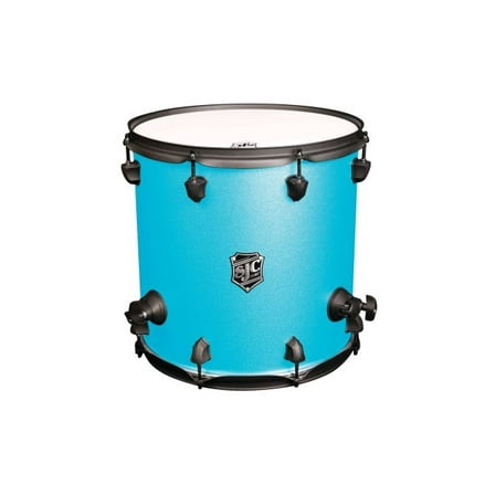 SJC Pathfinder Floor Tom 14x14 Maple Hybrid Caribbean Blue w/ Black Hardware