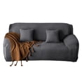 thumbnail image 4 of Funda para sofá plazas Funda para sofá de elastano elástico de muebles de color sólido a prueba de polvo gris perfecl Protector de sofá todo incluido, 4 of 7