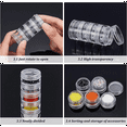 thumbnail image 3 of Contenants Ronds Empilables en Plastique 5G/5ML 8 Colonnes Bocaux de Rangement pour Perles, 3 of 5