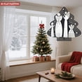 thumbnail image 4 of Stylish Metal Hanging Christmas Tree Wind Spinner - Geometric Design for Garden & Yard Decor Elegant Black & White, 4 of 7