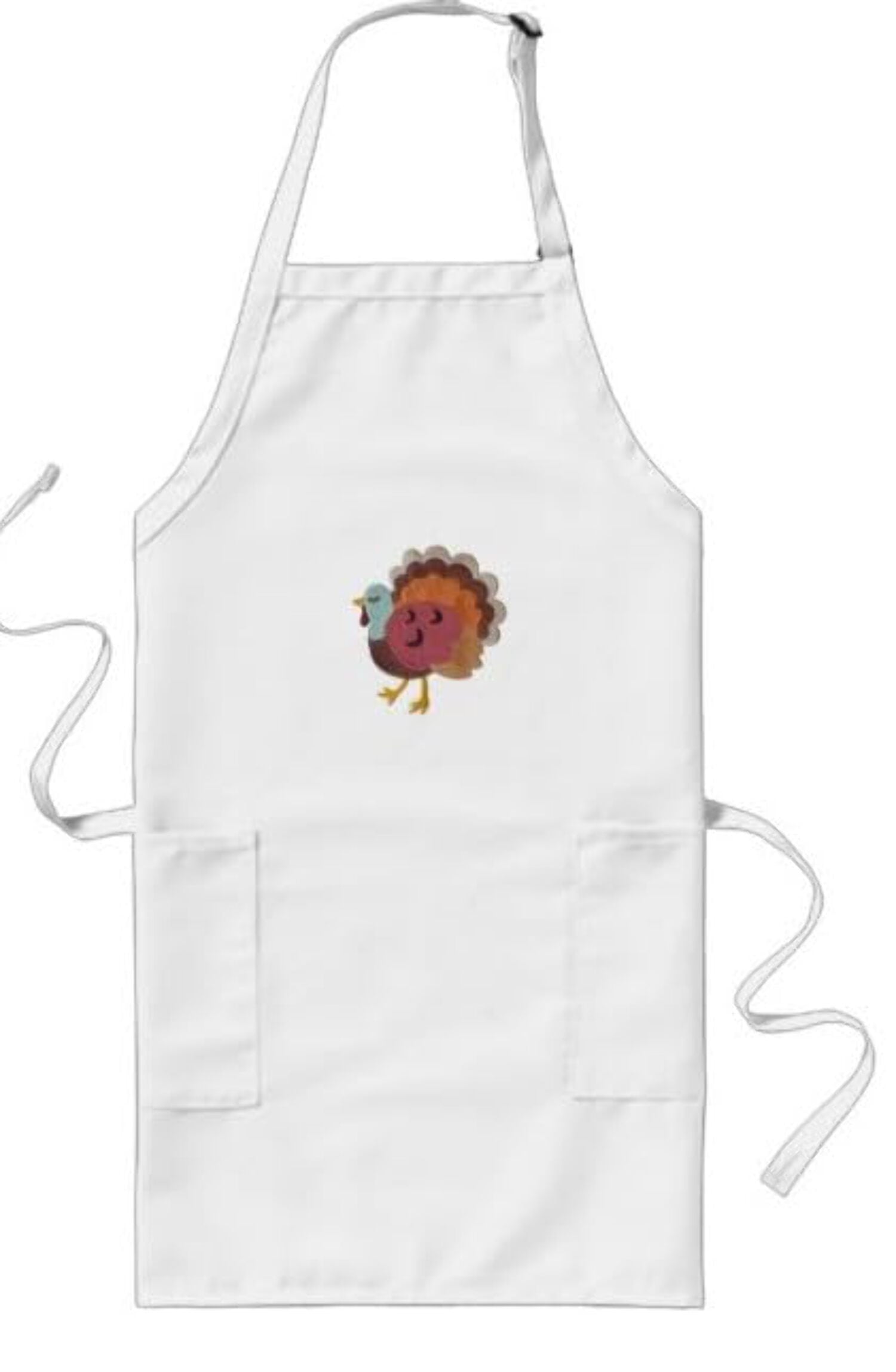 Happy Thanksgiving (Turkey Trot) Custom and Unique Embroidered Iron on/Sew Patch (4.87' x 5.21')