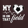 thumbnail image 2 of Wild Bobby, My Heart Is On That Soccer Field, Sports, Women Tri-Blend Racerback Tank Top, Brown, Small, 2 of 4