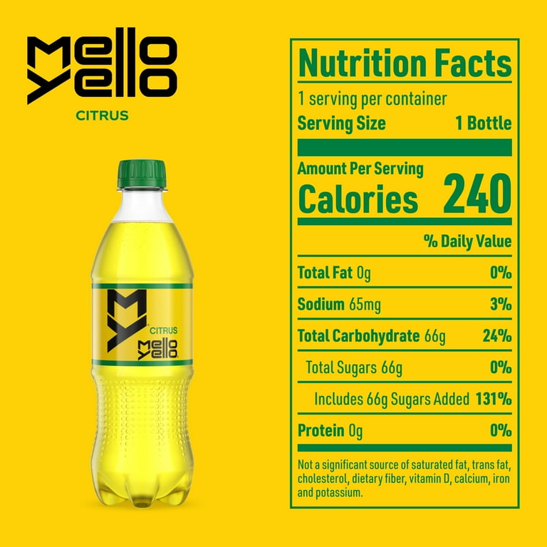 Mello Yello Citrus Soda Pop, 16.9 fl oz, 6 Pack Bottles Mello Yello Citrus Soda Pop, 16.9 fl oz, 6 Pack Bottles