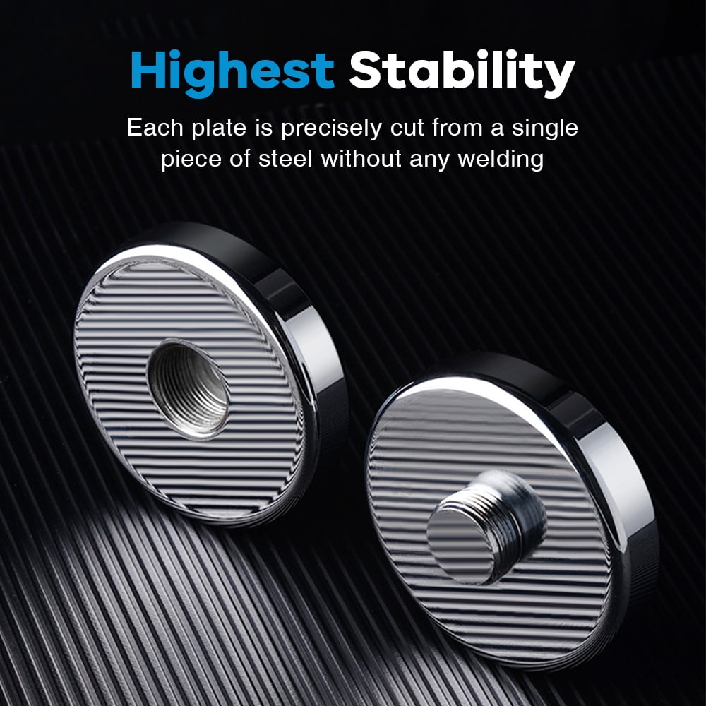 ARVIVO 2pcs Steel Ultracompact Adjustable Weight Dumbbells with Foam Handle 5lbs Silver Home Gym Workout