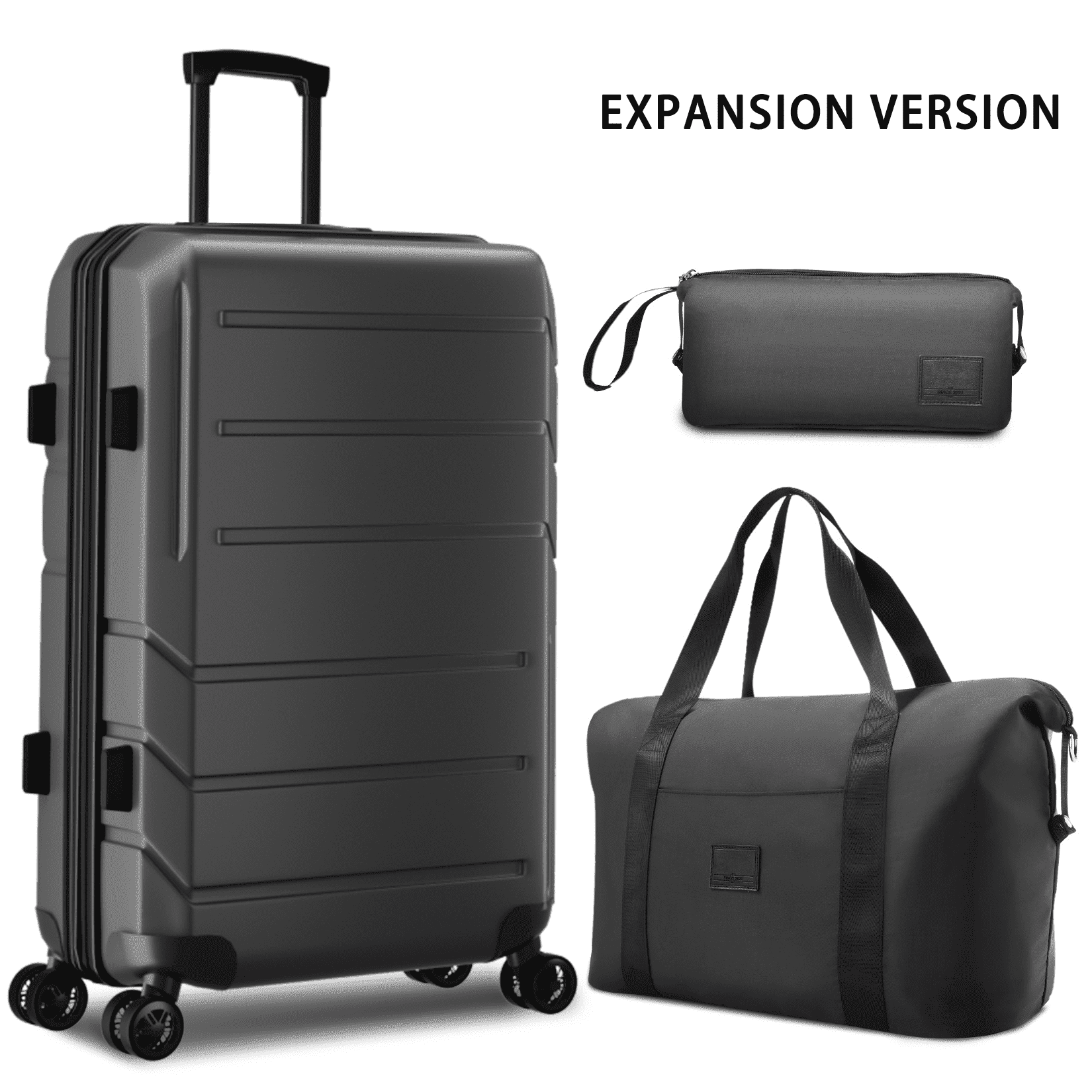 COBIZI 3 Piece Luggage Sets Hardshell Hardside TSA Lock Lightweight Durable Spinner Wheels Suitcase