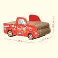 thumbnail image 6 of Oodles Red Retro Pick up Truck Durable Corrugated Cardboard Cat Scratching Pad, One Size, 6 of 9