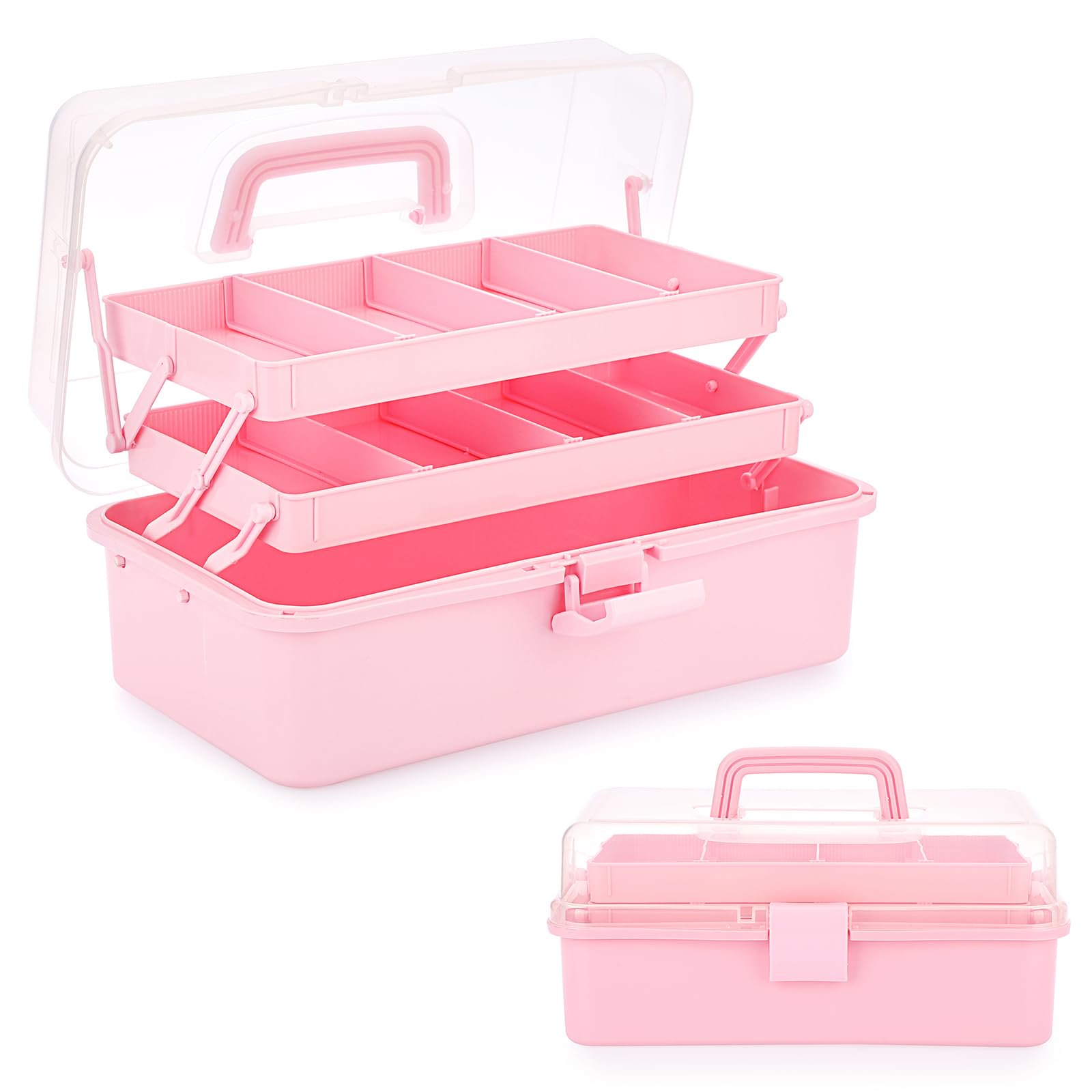 3-Layer Plastic Dividing Storage Box Craft Organizer and Storage