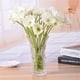 thumbnail image 5 of Flores artificiales para el hogar, oficina, simulación, decoración Floral, banquete de boda, Flor falsa de PU, blanco 10 Piezas sidaley HA000017-01B, 5 of 6