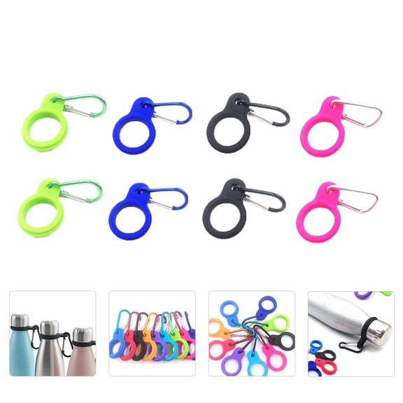 OHOIOLLA Kettle Hanging Buckle Assorted Color Silicone for Outdoor 8Pcs