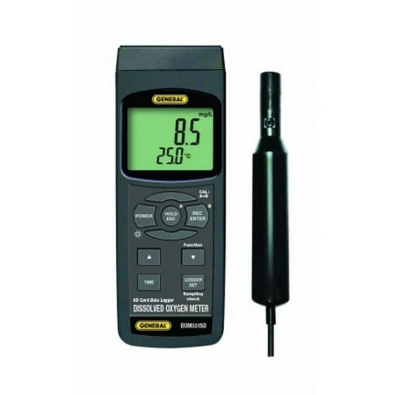 General Tools & Instruments DOM551SD Dissolved Oxygen Meter With Excel-Formatted Data Logging Sd Card