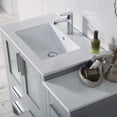 thumbnail image 5 of Blossom 42" Bathroom Vanity with Side Cabinet | Metal Grey | Solid Wood | Ceramic Sink | Freestanding, 5 of 8