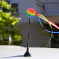 thumbnail image 4 of OULII Car Roof Ribbon Ball Antenna Topper Decorative Ornament Multi Color Auto Exterior Accessory, 4 of 8