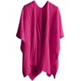 thumbnail image 4 of LinYooLi Women's Elegant Shawl Wrap - Cross Front Solid Color Poncho Cape - Wrap Topper Knitted Cardigans Sweater Shawls, 4 of 4