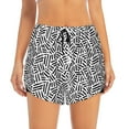 thumbnail image 2 of Fotbe Weave Geometric Womens High Waist Running Shorts Athletic Workout Quick Dry Shorts for Women with Pockets Gym Yoga Summer Shorts-XX-Large, 2 of 9