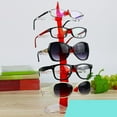thumbnail image 5 of Multi Tier Eyeglasses Frame Stand Glasses Organizer Decorative Shelves 5 Frames Retail Display Shelf Rack Show for Showcase, Countertop, Retail, 5 of 8