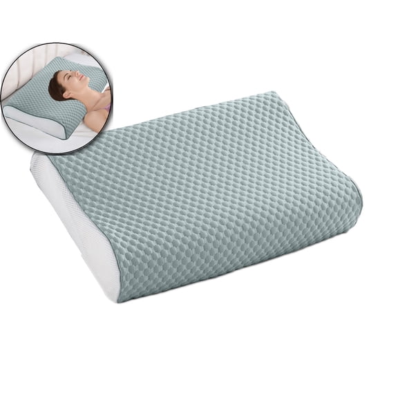 WNFJR Cooling Ice Silk Pillowcase 11.8"x19.7" – Breathable Polyester Pillow Cover with 3D Bumps & Hidden Zipper, Fits Memory Foam & Latex Pillows