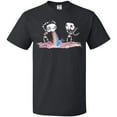 thumbnail image 3 of Inktastic Skeleton Pukes Rainbow T-Shirt, 3 of 5