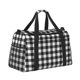 thumbnail image 2 of Disketp Black White Plaid Bolsa de Viaje Tipo Duffle, Bolso de Mano para Fin de Semana para Mujer, Bolsa de Gimnasio Ligera para Hombre, Esencial para Viajes, 2 of 7