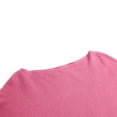 thumbnail image 3 of Amidoa Pink Women Sweater Knit Plus Size Long Sleeve Winter Round Neck Solid Sweaters Women's Cardigans Free Size, 3 of 5