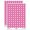 Hot Pink, variant on Polka Dot Hair Scrunchie 200+ Round Stickers - Dark Green - Gloss Finish - 0.50" Size