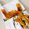 thumbnail image 6 of Xinhuaya Toddler Girls Jumpsuit Overalls Kid Sun Flower Prining Adjustable Rompers Pants 1-6 Years, 6 of 9