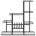 thumbnail image 3 of vidaXL Flower Stand 37.2"x9.8"x34.6" Black Metal, 3 of 6