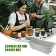thumbnail image 3 of SHOWERORO 2 Sets U-Shaped Reinforced Rim Window Planter Light Grey Resin for Outdoor Gardening, 3 of 8