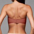 thumbnail image 5 of VISALY Strapless Push Up Bras for Women Push Up Bandeau Non-Slip Wireless No Underwire Seamless Padded Jelly Bra No Underwire Supportive Tube Top Seamless Braslettes Full Coverage Bras Brick Red M, 5 of 9