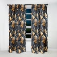 thumbnail image 4 of Designart "Natural Hues Botanicals II" Plants Curtain Panels, 4 of 6