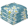 thumbnail image 4 of SKYSONIC Kitchen Dish & Tea Towel Lovely Daisy Reusable Cloths for Cooking and Drying Dishes for Home Kitchen Cleaning, 28x18in-6 PCS, 4 of 7