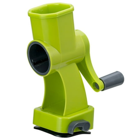 

1set Multi-function Hand-operated Drum Vegetable Cutte Grater Vegetable (Green)