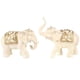 thumbnail image 1 of Estatua de elefante en miniatura Feng Shui de resina de la suerte para adorno de oficina blanco, 1 of 7