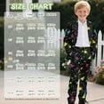thumbnail image 7 of Xoenoiee Geometric Triangle Paint Splatter Print Boys Outfit for Kids 2 Pieces Formal Suit for Boy Tuxedo Blazer and Pants for Dinner Winter, 13-14 Years, 7 of 7