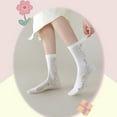 thumbnail image 3 of Calcetines bonitos para mujer, calcetines escolares transpirables de encaje suave, volantes de frutas, dibujos animados para el día de la madre, regalos de Navidad o relleno de medias, 3 of 5