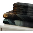 thumbnail image 5 of Ensemble de Literie Fée Chat 3 Pcs Imprimé Mystérieux Microfibre Housse de Couette à Fermeture Éclair, 5 of 5