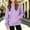 Purple, variant on Girls Waffle Knit Hoodie with Pocket Casual Loose Fit Long Sleeve Trendy Kids Pullover Sweatshirt Fall Clothes Purple 10-12