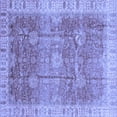 thumbnail image 1 of Ahgly Company Indoor Square Oriental Blue Traditional Area Rugs, 7' Square, 1 of 4