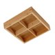 thumbnail image 3 of Plato de madera dividido, bandeja de madera dividida, bandeja de madera multidividida, bandeja de madera para servir de varios compartimentos, grado profesional, 3 of 8