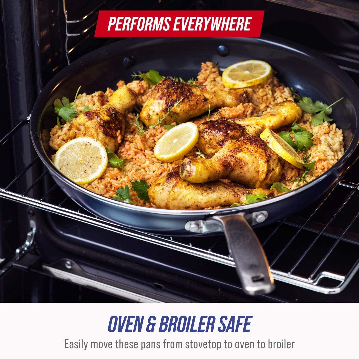 Blue Diamond 2-Piece Ceramic Nonstick Fry Pan Set, 9.5 & 11 Inch photo 6